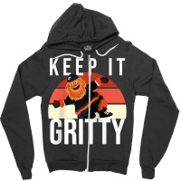 Keep It Gritty And Rock Philadelphia Raglan Baseba Zipper Hoodie | Artistshot