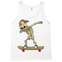 Skateboard Dabbing Skeleton Funny Dab Kids T Shirt Tank Top | Artistshot