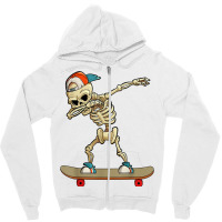 Skateboard Dabbing Skeleton Funny Dab Kids T Shirt Zipper Hoodie | Artistshot