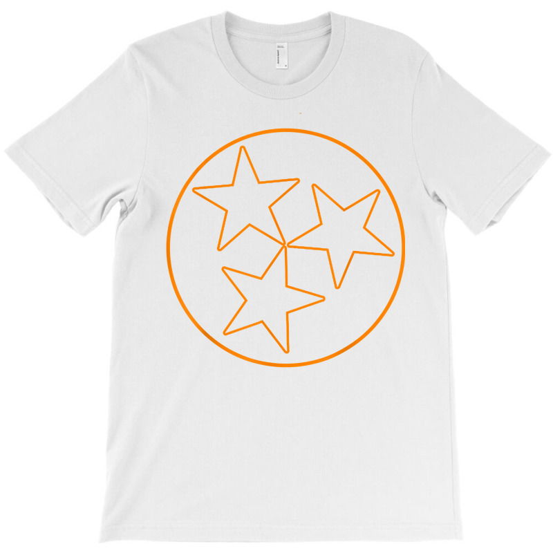 Tennesse State Flag Outline Stars Football Fan Kno T-shirt | Artistshot