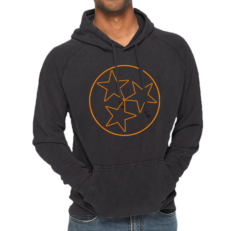 Tennesse State Flag Outline Stars Football Fan Kno Vintage Hoodie | Artistshot