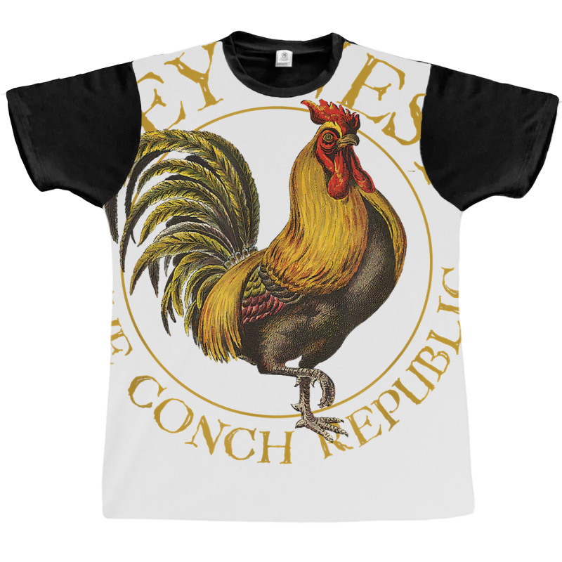 Key West Florida Vintage Rooster Design Souvenir T Graphic T-shirt | Artistshot