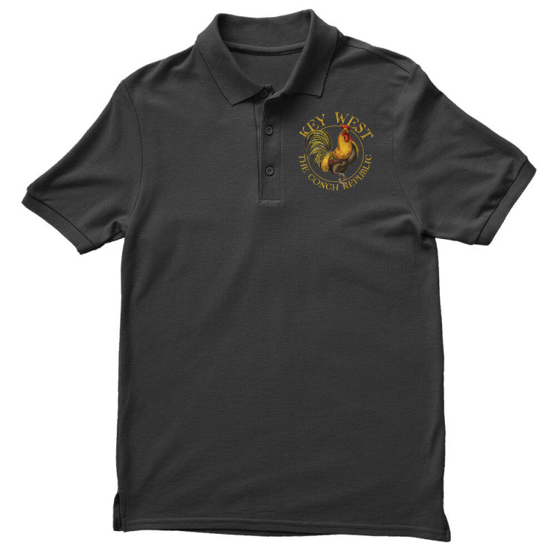 Key West Florida Vintage Rooster Design Souvenir T Men's Polo Shirt | Artistshot