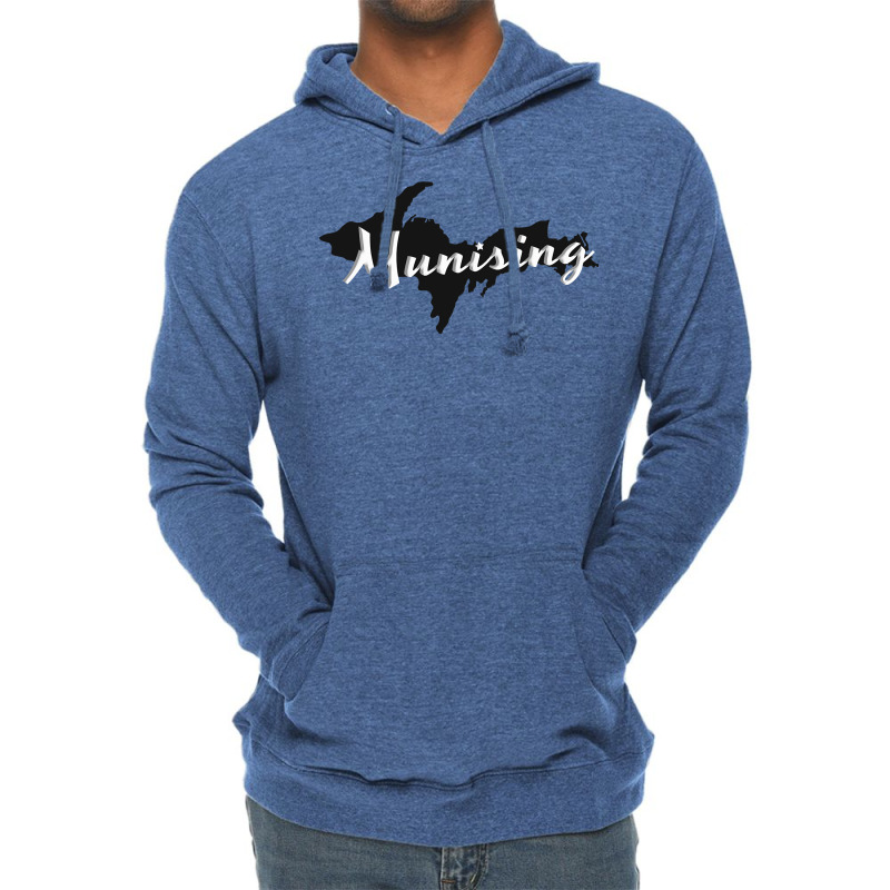 Munising Up Upper Peninsula Michigan Graphic Yoope Lightweight Hoodie | Artistshot