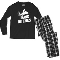 Snowmobile Shirt   I Bang Ditches Mens Snowmobilin Men's Long Sleeve Pajama Set | Artistshot