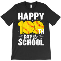 Softball Happy 100th Day Of School Tshirt Kids Tea T-shirt | Artistshot