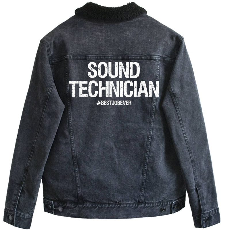 Sound Technician T Shirt I Gift Tonmeister Tonengi Unisex Sherpa-lined Denim Jacket | Artistshot