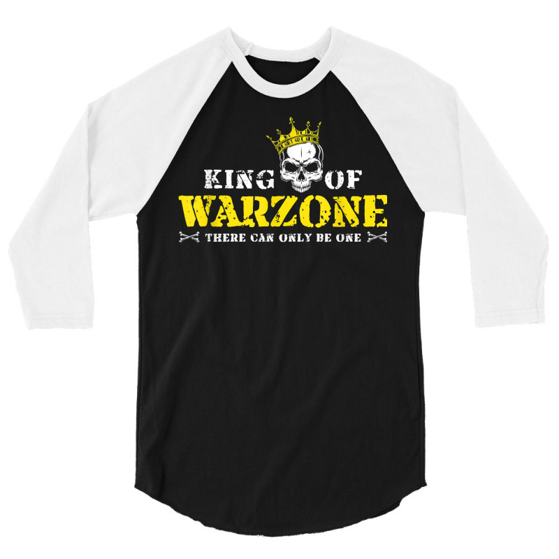 King Of Warzone Gamer Gift Calls For Duty Cod Gami 3/4 Sleeve Shirt | Artistshot