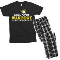 King Of Warzone Gamer Gift Calls For Duty Cod Gami Men's T-shirt Pajama Set | Artistshot