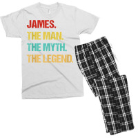 Mens James The Man The Myth The Legend T Shirt Men's T-shirt Pajama Set | Artistshot