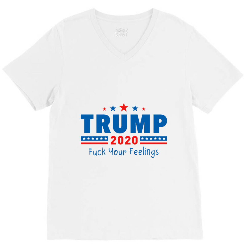 Trump 2020 Fck V-neck Tee | Artistshot