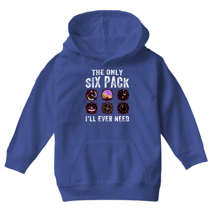 Pilots Six Pack Airplane Instruments Youth Hoodie by wakmunib | Artistshot