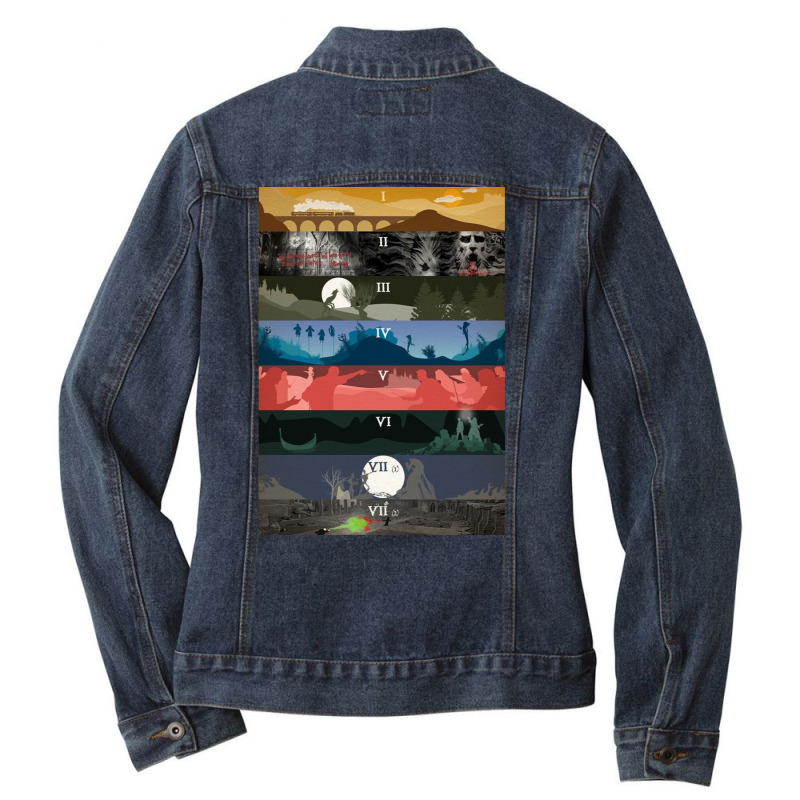 Many Stages 12 Ladies Denim Jacket by gandhifereti | Artistshot