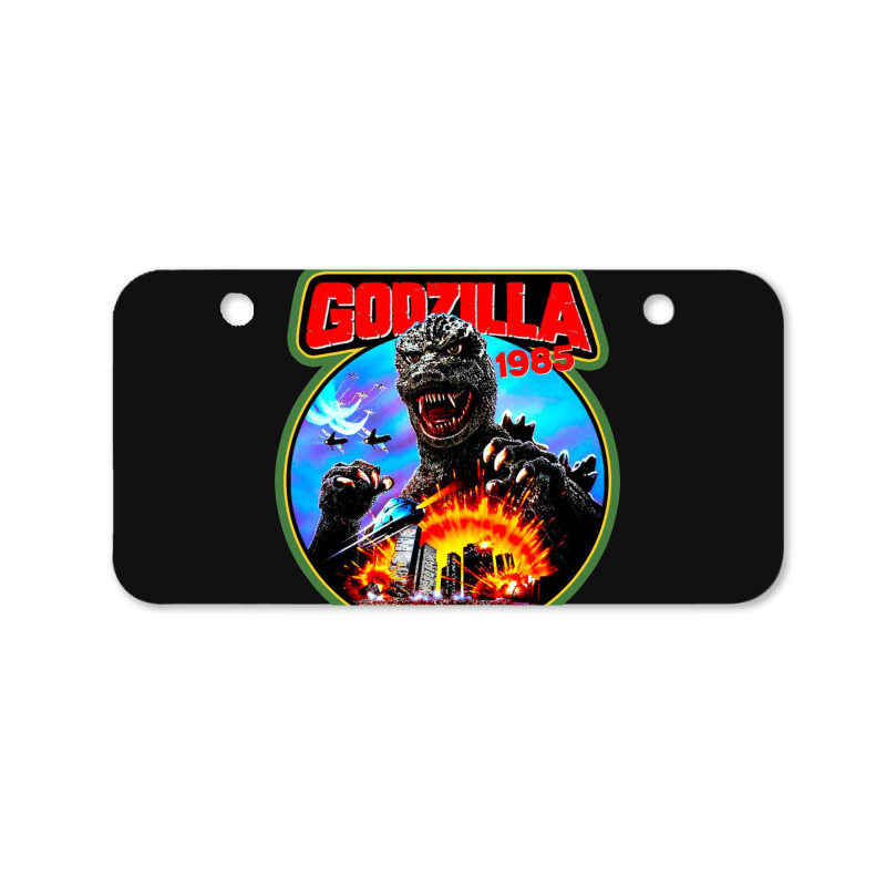 Custom Godzilla Bicycle License Plate By Fremons Artistshot