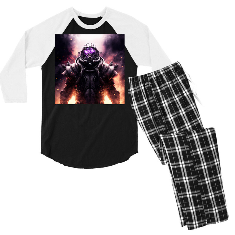 Scary Robots Xi Men's 3/4 Sleeve Pajama Set by TheDol | Artistshot