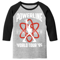 Powerline Stand Out World Tour 95 Youth 3/4 Sleeve | Artistshot