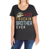 Best Truckin' Brother Ever Happy Father Parent Jul Ladies Curvy T-shirt | Artistshot