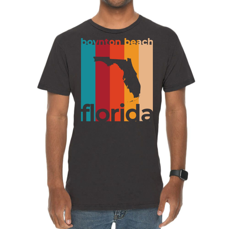 Boynton Beach Florida Retro Trending Vintage T-shirt | Artistshot