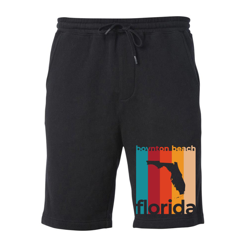 Boynton Beach Florida Retro Trending Fleece Short | Artistshot