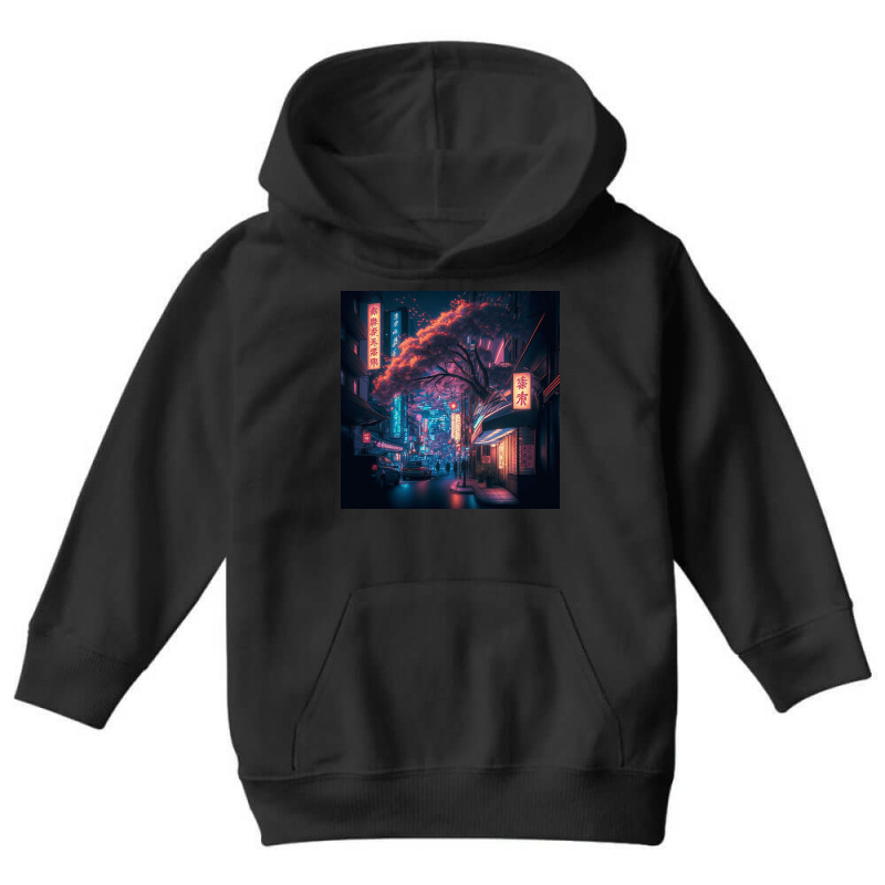 Neon City Images Youth Hoodie by TheDol | Artistshot