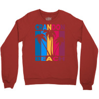 Crandon Beach Miami Florida Hipster Crewneck Sweatshirt | Artistshot