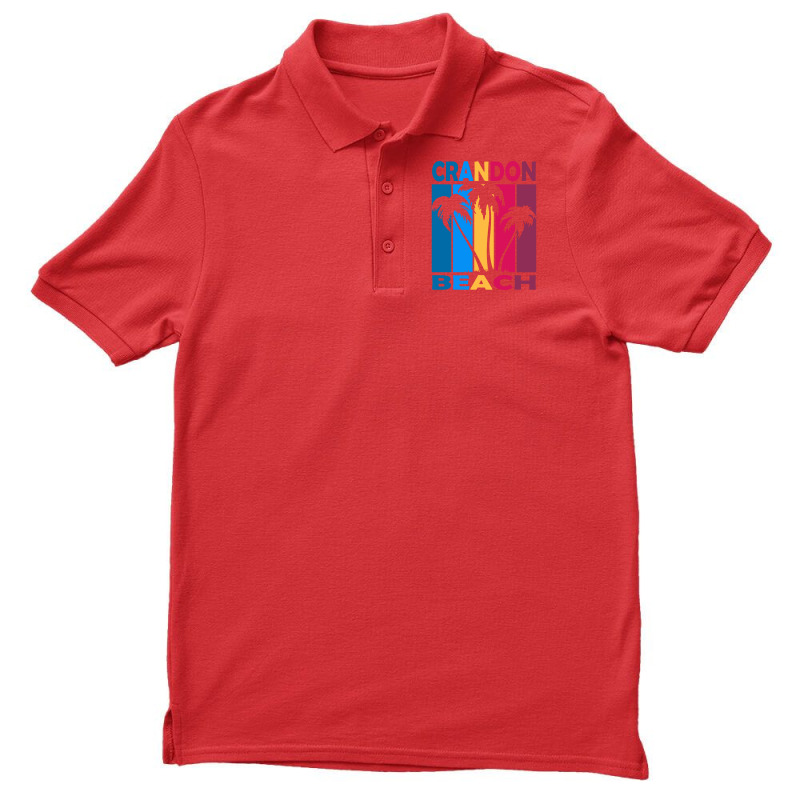 Crandon Beach Miami Florida Hipster Men's Polo Shirt | Artistshot