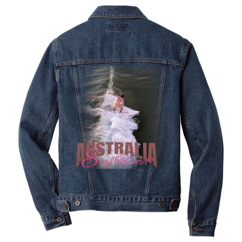 Australia Surf Board Humor Men Denim Jacket | Artistshot