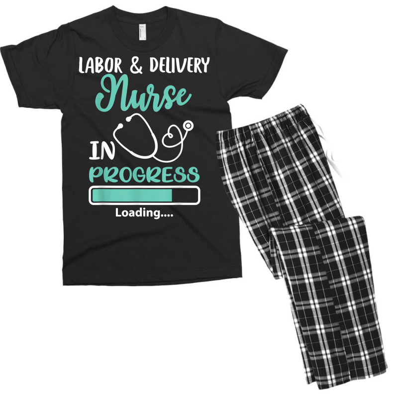 Labor & Delivery Nurse In Progress Loading Student Men's T-shirt Pajama Set | Artistshot