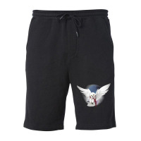 Snowy White Owl 49 Fleece Short | Artistshot