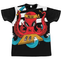 Sushi Chef Japanese Octopus Kraken Funny Gift T Sh Graphic T-shirt | Artistshot