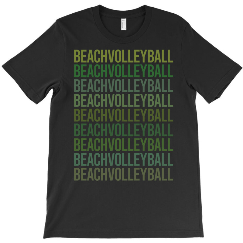 Green Text Beach Volleyball Vintage T-shirt | Artistshot