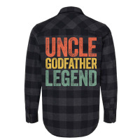 Mens Uncle Godfather Legend T Shirt Father's Day T Flannel Shirt | Artistshot