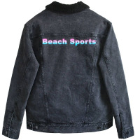 Beach Sports Hipster Unisex Sherpa-lined Denim Jacket | Artistshot