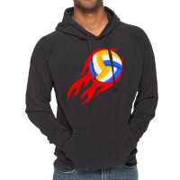 Beach Volleyball Fire Sport Summer Player Ball Gir Vintage Hoodie | Artistshot