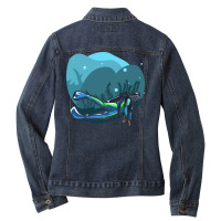 Diving Humor Ladies Denim Jacket | Artistshot