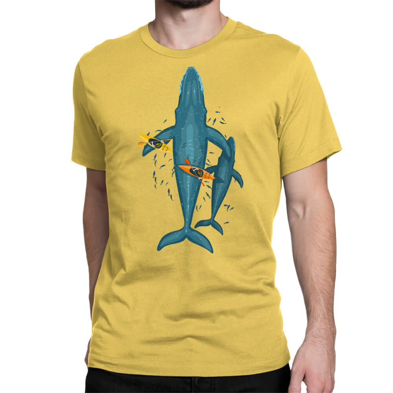 Canoes On Whale Family Tumblr Classic T-shirt | Artistshot