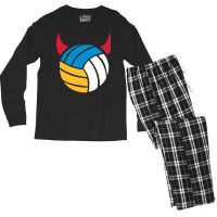 Beach Volleyball Devil Tumblr Men's Long Sleeve Pajama Set | Artistshot