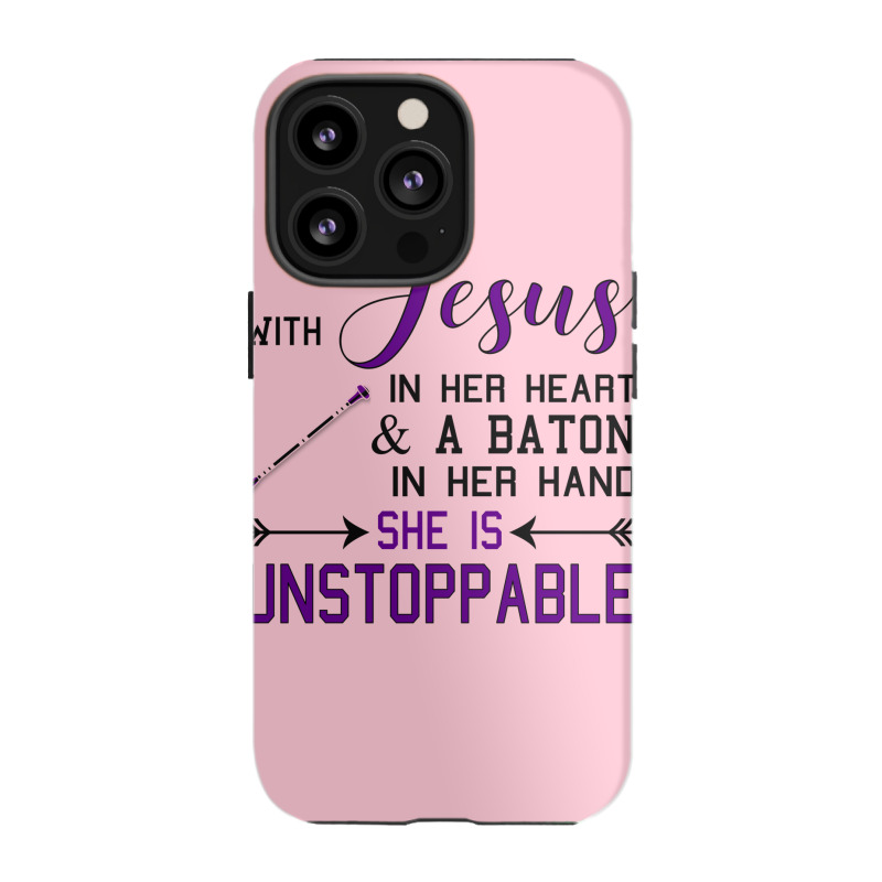 With Jesus In Her Heart A Baton In Hand She Is Uns Iphone 13 Pro Case | Artistshot