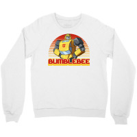 Transformers Bumblebee Retro Stripes Vintage Portr Crewneck Sweatshirt | Artistshot