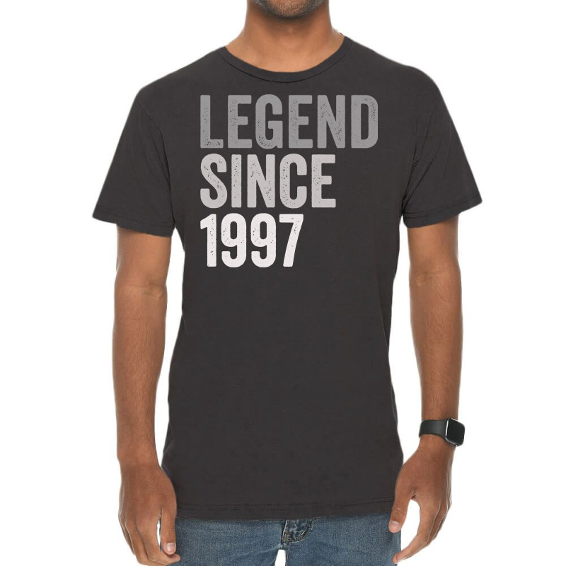 Legend Since 1997 Funny 24 Years Old 24th Birthday Vintage T-shirt | Artistshot