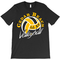 Cedar Beach Volleyball Green T-shirt | Artistshot