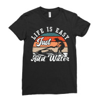 Jet Ski Life Is Easy Just Add Water Jet Skiing Quo Ladies Fitted T-shirt | Artistshot