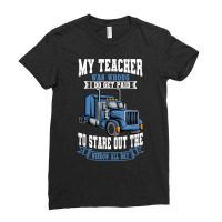 Truck Driver Trucker Teamster Vehicle Lgv Truckie Ladies Fitted T-shirt | Artistshot