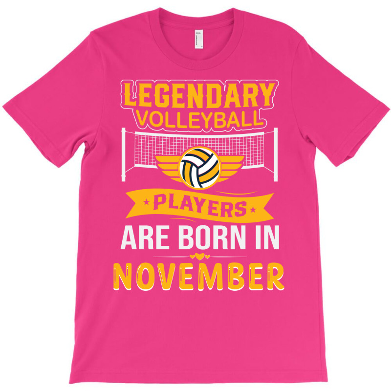 Legendary Volleyball Players Are Born In November T-shirt | Artistshot