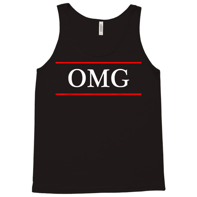 T Shirt That Says The Word   Omg   On It  Funny Gi Tank Top | Artistshot