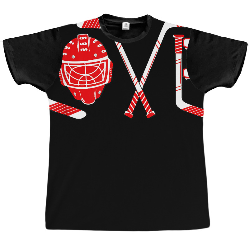 Player Goalie Ice Hockey Heart Apparel Funny Valen Graphic T-shirt | Artistshot