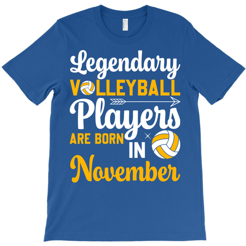 Legendary Volleyball Players Are Born In November T-shirt | Artistshot