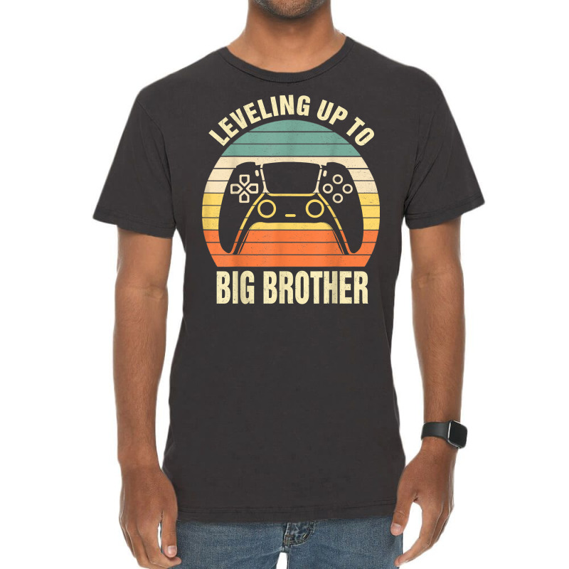 Leveling Up To Big Brother 2023 Funny Gamer Vintag Vintage T-shirt | Artistshot