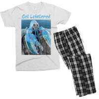 Funny Jumpscare Lobster Meme Blue Crustacean Men's T-shirt Pajama Set | Artistshot