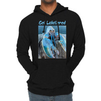 Funny Jumpscare Lobster Meme Blue Crustacean Lightweight Hoodie | Artistshot